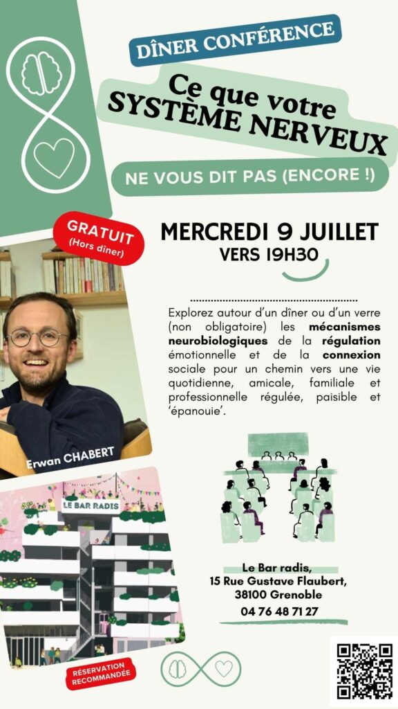 Flyer annonce conférence bar radis théorie polyvagale